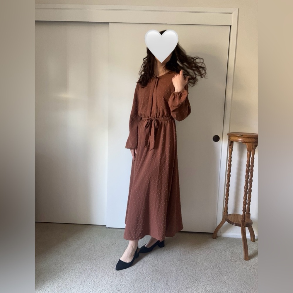 Modest Swiss dot dress